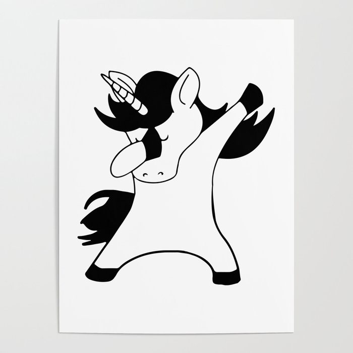 unicorns dabbing Poster