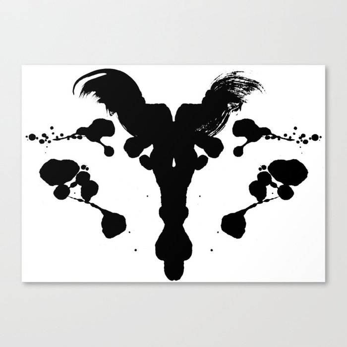 Rorschach Test Canvas Print