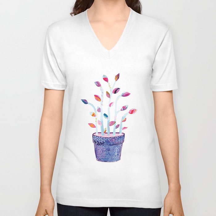 Houseplant 01 V Neck T Shirt