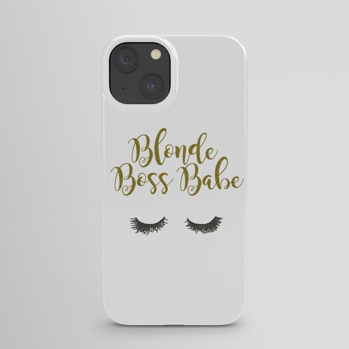 Blonde Boss Babe iPhone Case
