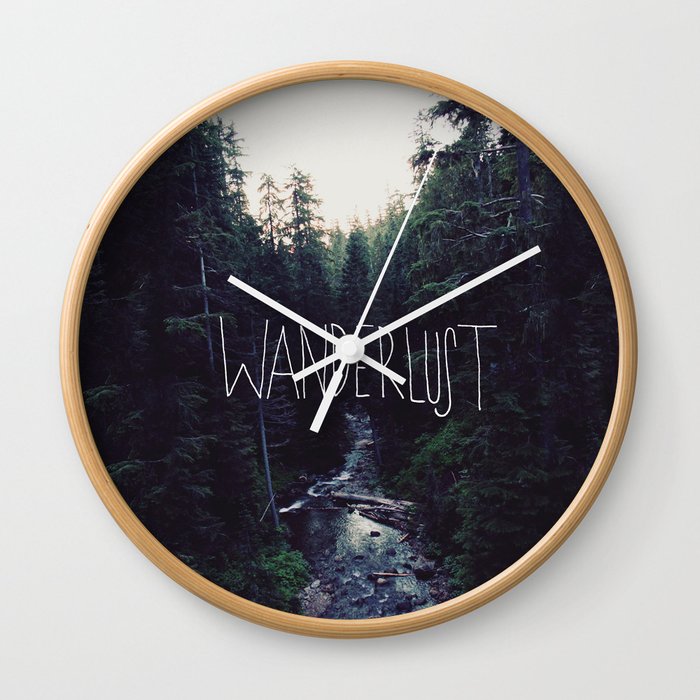 Wanderlust: Rainier Creek Wall Clock