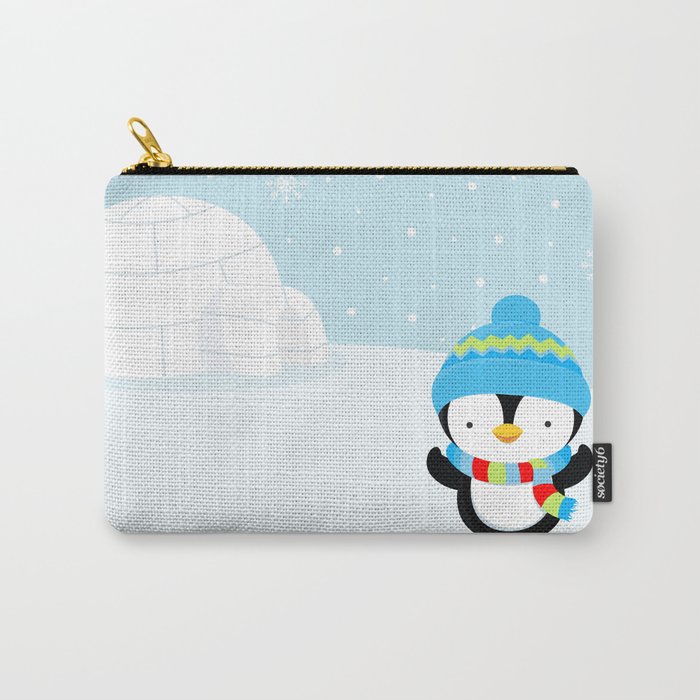 Cute penguin boy #1 Carry-All Pouch