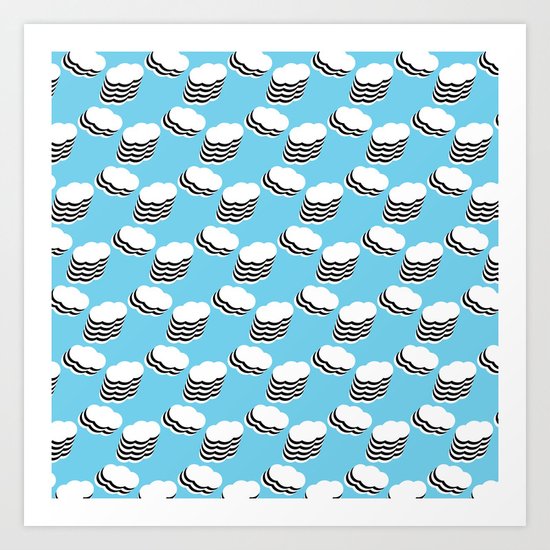 Layered clouds Art Print