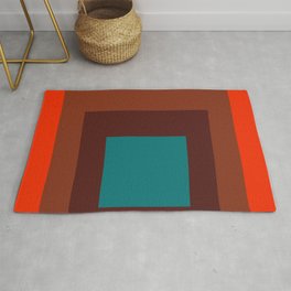 color square 7 Area & Throw Rug