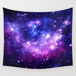Purple Blue Galaxy Nebula Wall Tapestry