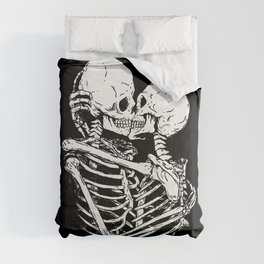 Romantic Skeleton Couple Comforter