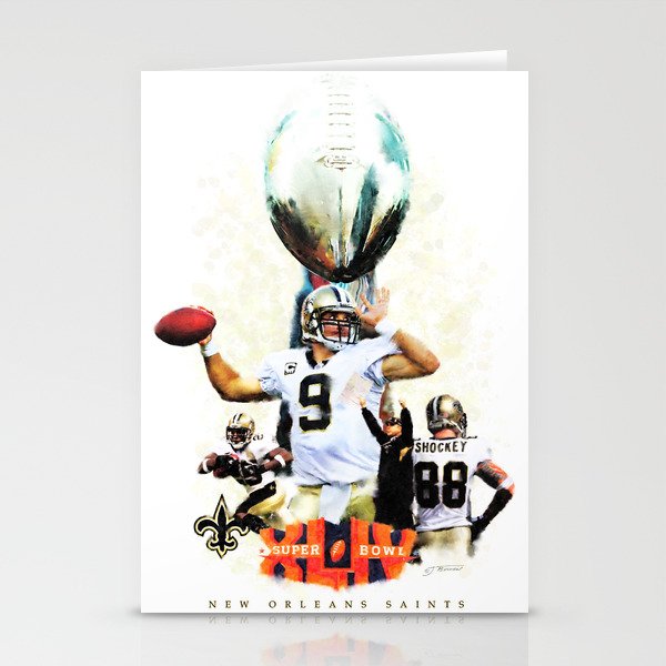 Super New Orleans Saints Nfl Football Stationery Cards By 10bowen