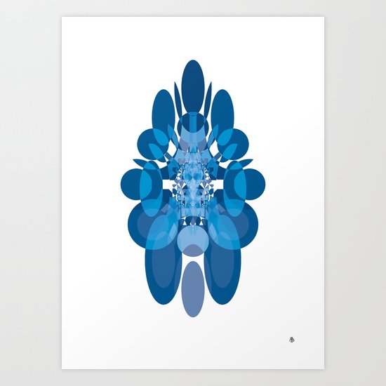 blue Art Print