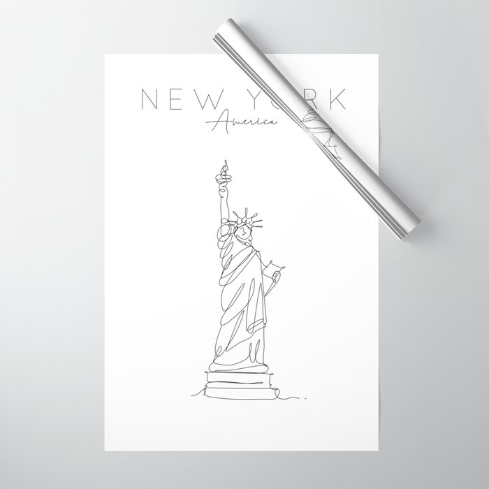 New York Statue of Liberty Wrapping Paper