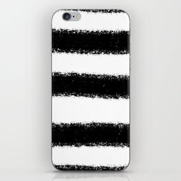 Black and white stripes iPhone Skin