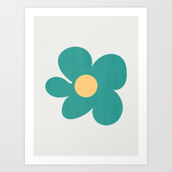 Flower Green Art Print