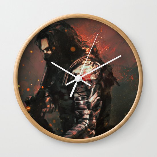 Blood in the Breeze Wall Clock
