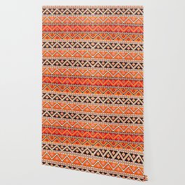 N177 - BOHO Hippie Traditional Colored Moroccan Pattern Style  Wallpaper