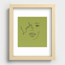 Lonely  Recessed Framed Print