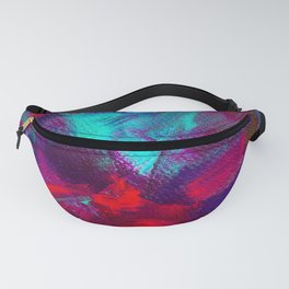 Abstract electric texture art Fanny Pack