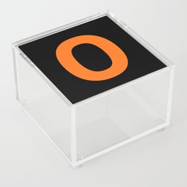 Letter O (Orange & Black) Acrylic Box