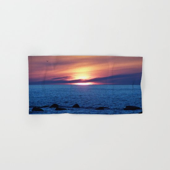 Sunset over Blue Waters Hand & Bath Towel
