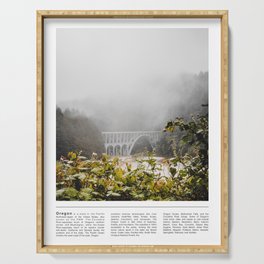 Coastal Fog | Travel Photography Minimalism Serving Tray