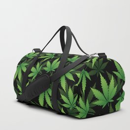 MUOOUM Marijuana Weed Leaf Large Duffle Bags Sports Gym Bag with Shoes Compartment for Men and Women 