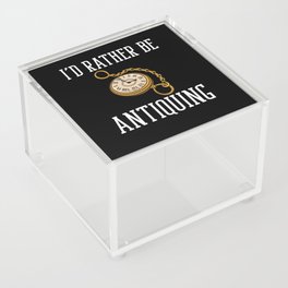 Antique Collector Antiquing Store Yard Sale Acrylic Box