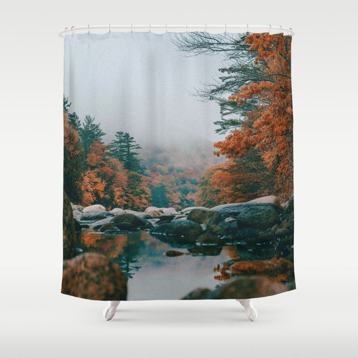 The Autumn Creek (Color) Shower Curtain