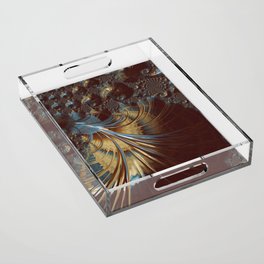 Abstract Art Digital Fractal Acrylic Tray