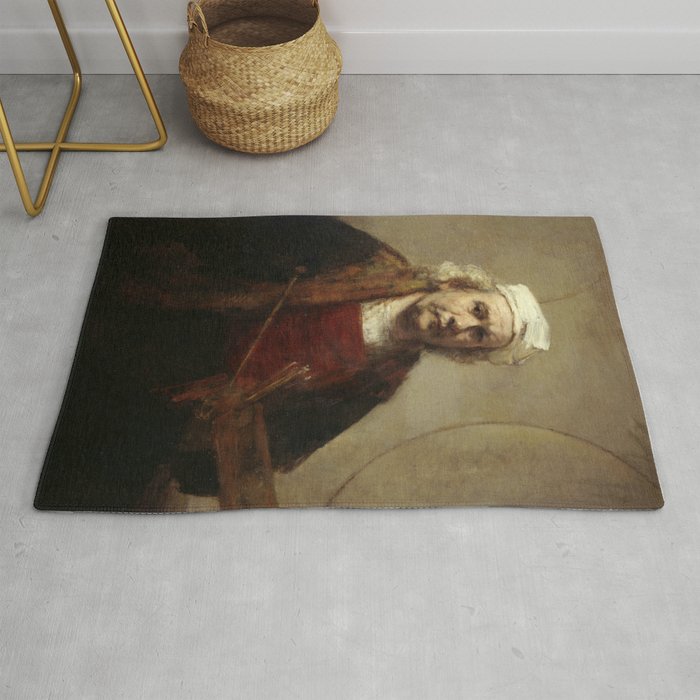 Self-Portrait with Two Circles Rug