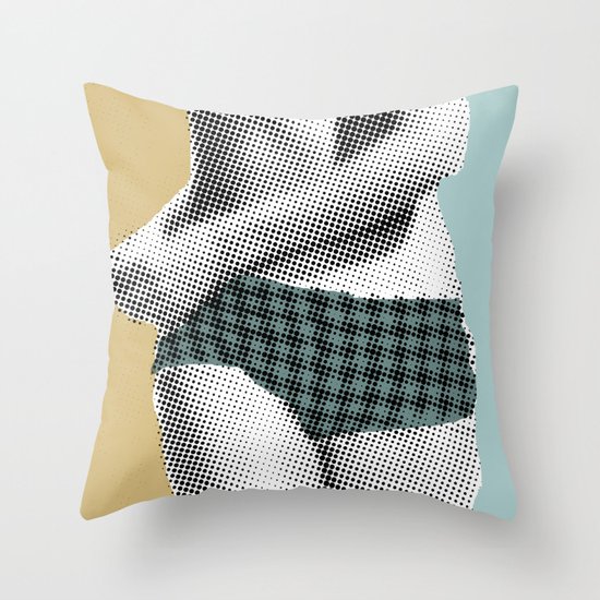 xerographic record Throw Pillow