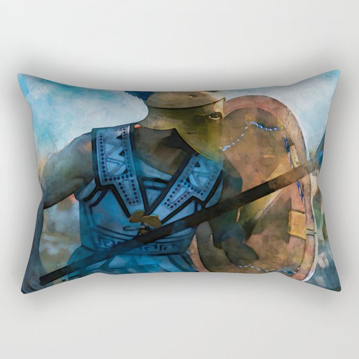Greek Hoplites Rectangular Pillow