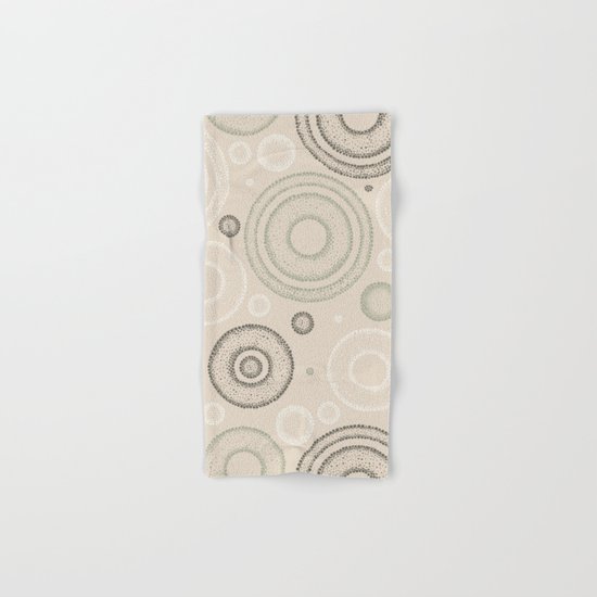 Retro Dotted Pattern 03 Hand & Bath Towel