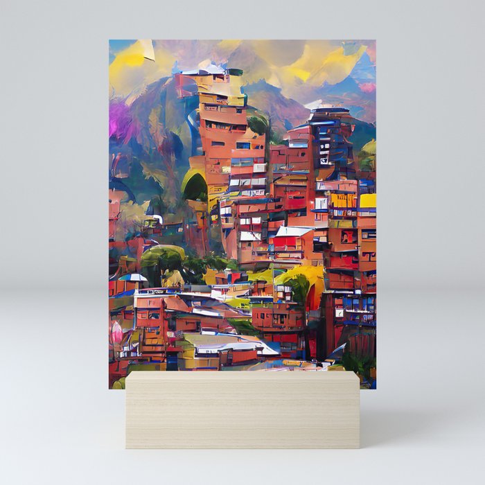 Bogota Colombia Illustration Mini Art Print