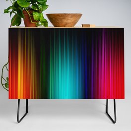 Colorful Gradient Lights Credenza