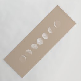 Moon Phases in Peach Yoga Mat