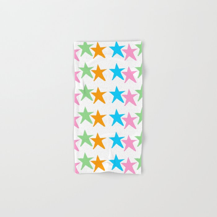 Multicolor Stars 2 Sky Light Rays Hope Pointed Mystical Estrella Nature Spangled Girly Gentle Star Hand Bath Towel