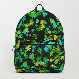 Green Flowers Backpack