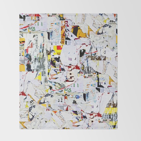 Grunge Street Throw Blanket