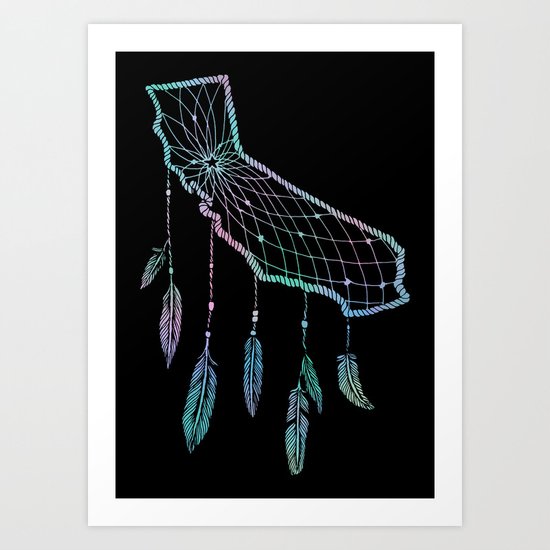 California Dream Catcher Art Print