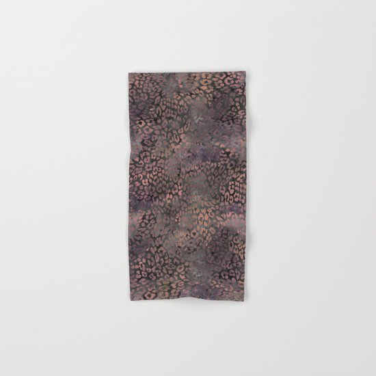 Brown Leopard Print Hand & Bath Towel