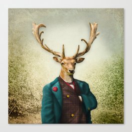 Lord Staghorne in the wood Canvas Print