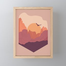 sunset Framed Mini Art Print