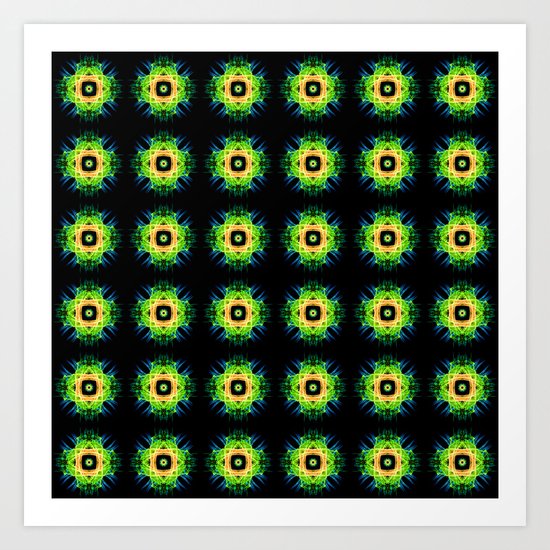 FLOWER PATTERN Art Print