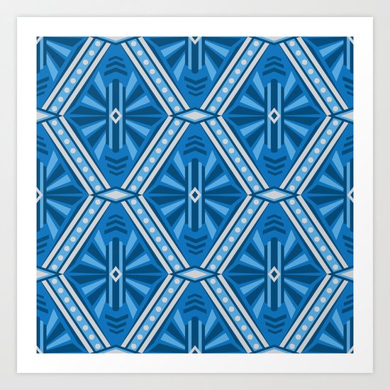 Art Deco Diamonds Art Print