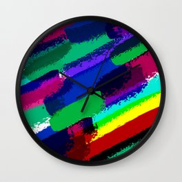 Colorful ink Wall Clock