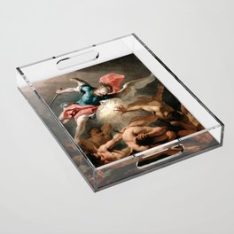 The Fall of the Rebel Angels - Sebastiano Ricci  Acrylic Tray