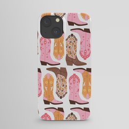 Pink Cowboy Boots  iPhone Case
