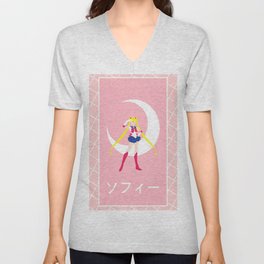Sailor moon V Neck T Shirt