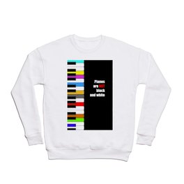colorful piano - not black and white oil poster Crewneck Sweatshirt