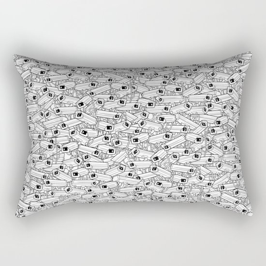 Surveillance Frenzy Rectangular Pillow
