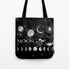 Occult Mystic Moon magic Tote Bag