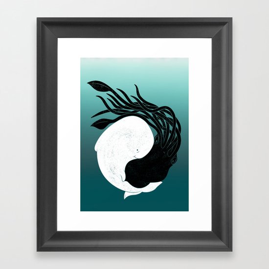 Sea Frenemies Framed Art Print